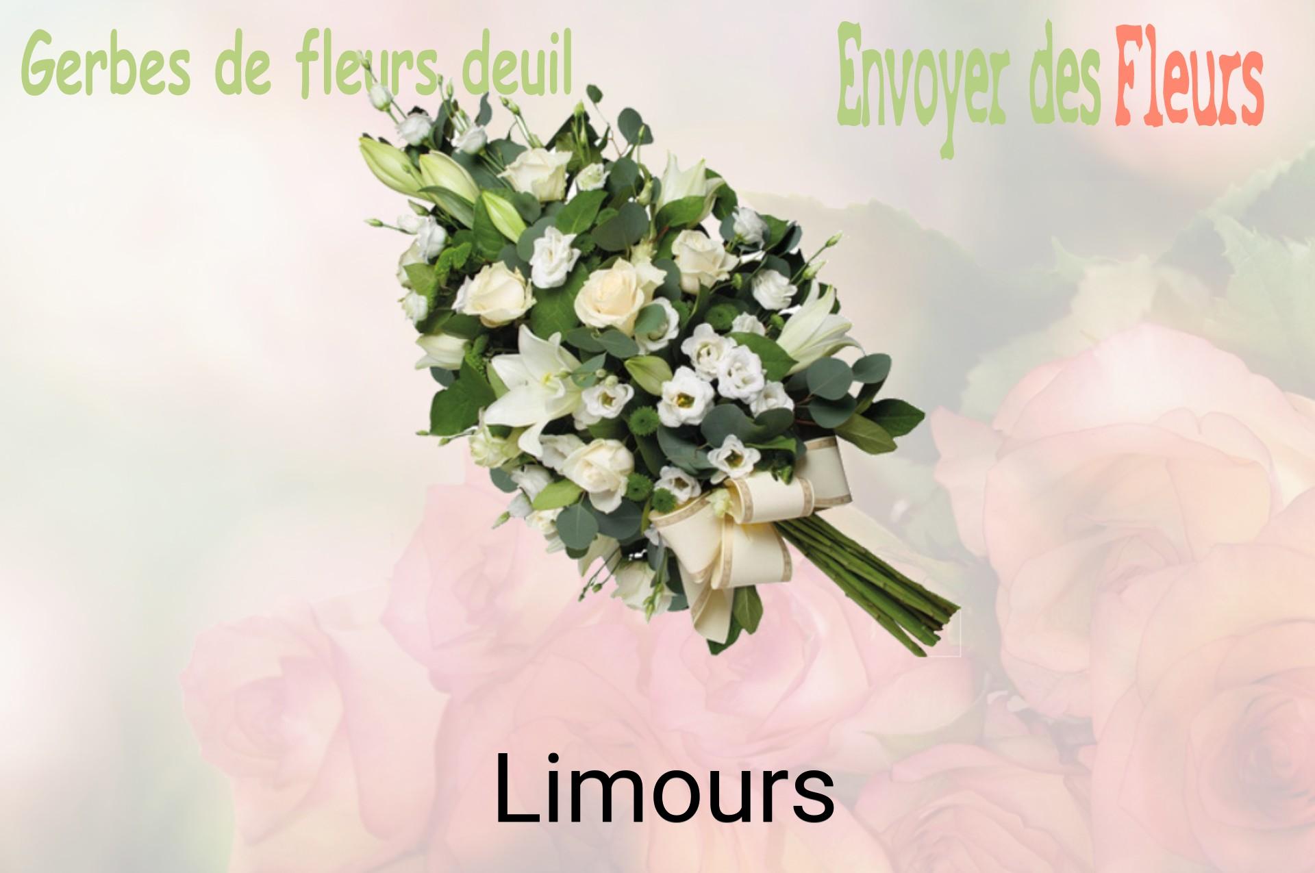 Gerbe de fleurs de deuil livrée à Limours